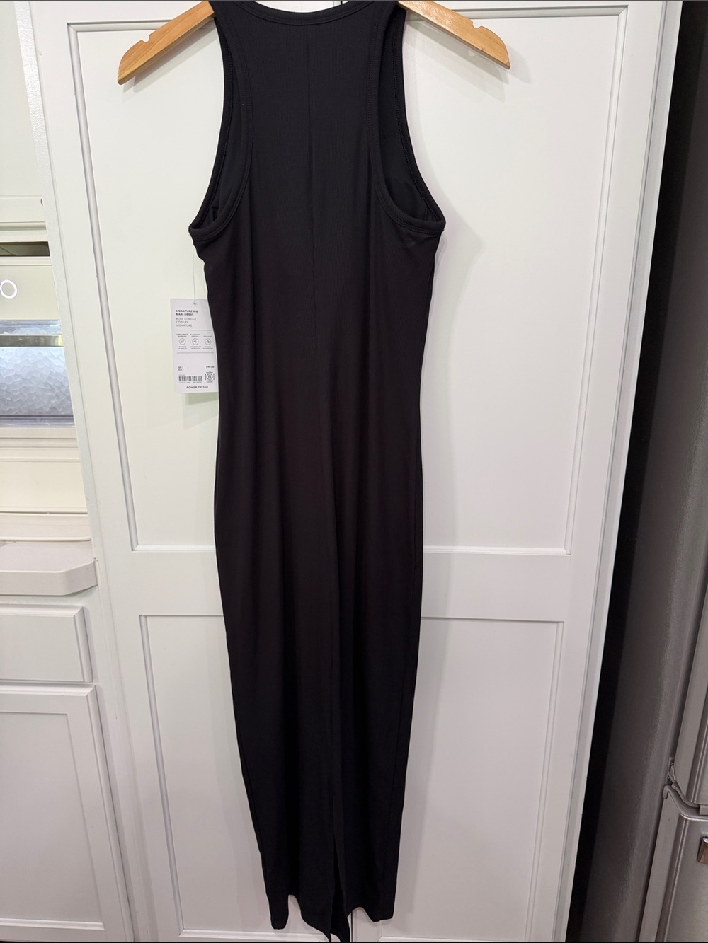 Athleta Black Ribbed Tank Maxi - Picture 5 of 6